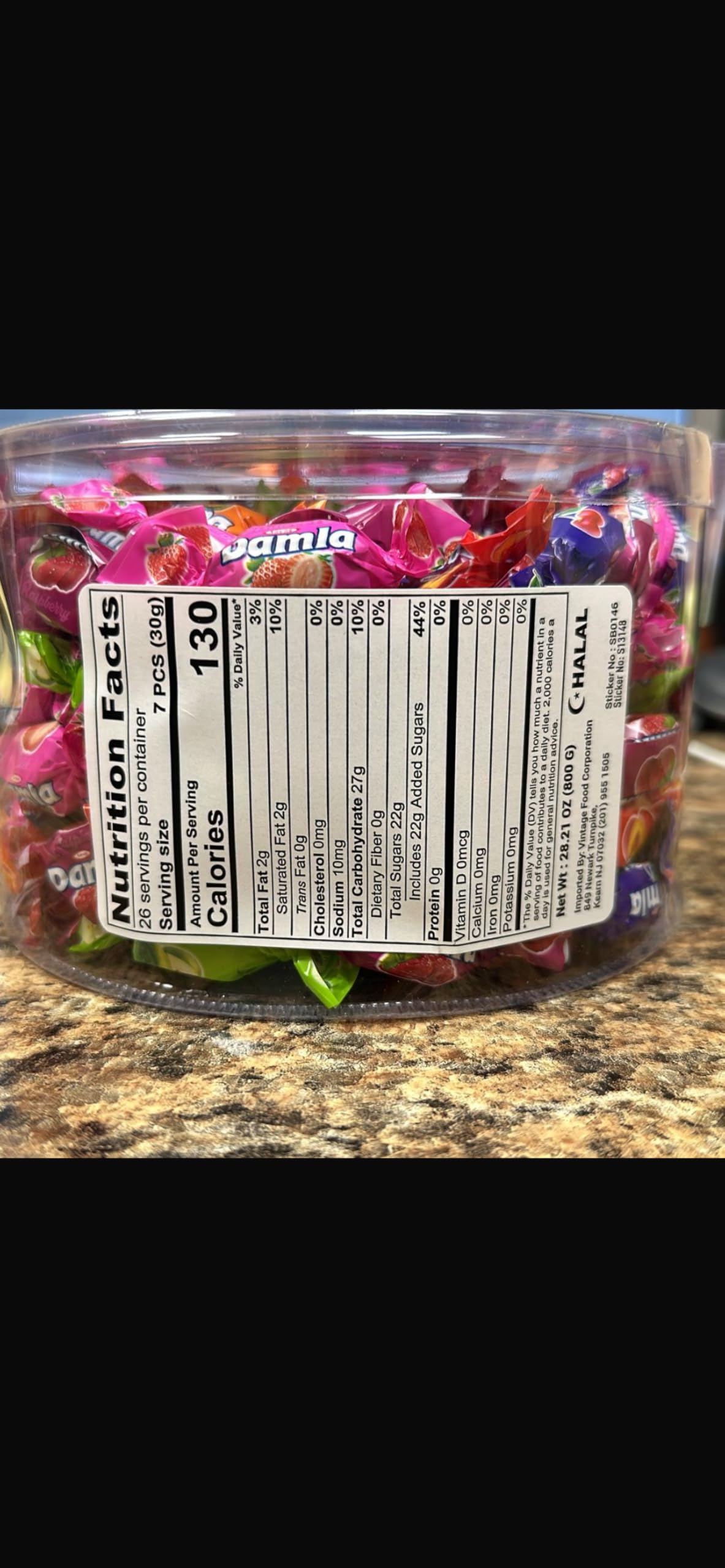 Tayas Damla Colombina soft filled centers melt in your mouth, ideal party treats