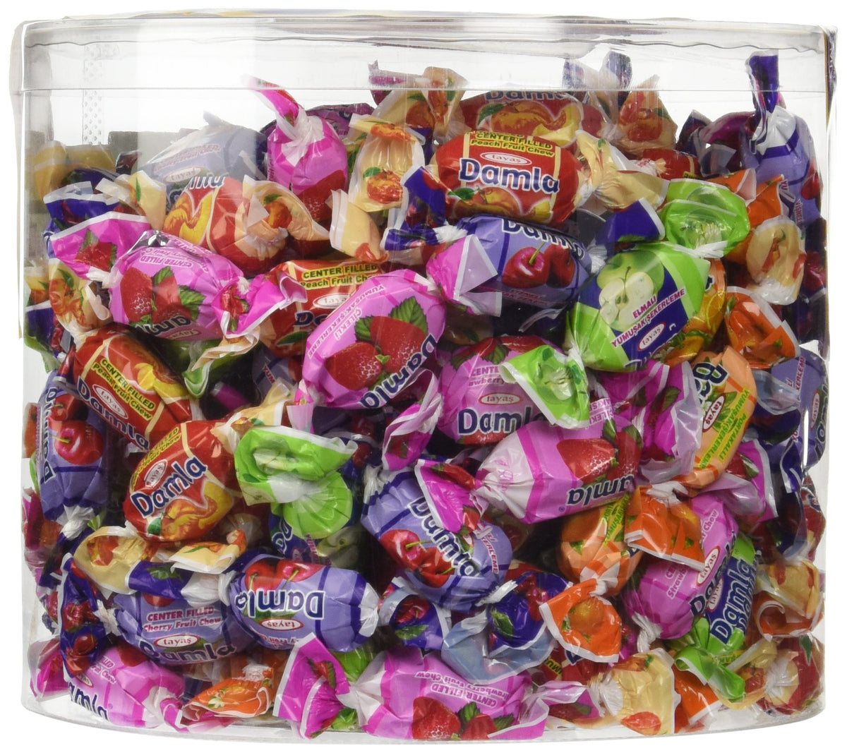 Tayas Damla Colombina filled soft candy assortment with fruit centers, perfect for gifting or sharing.