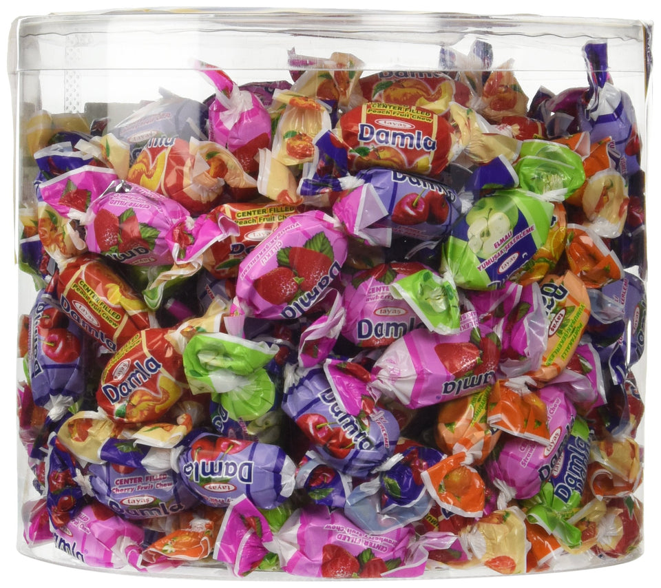 Tayas Damla Colombina filled soft candy assortment with fruit centers, perfect for gifting or sharing.