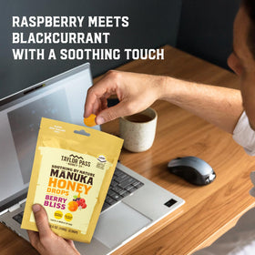 Taylor Pass Honey Co convenient on-the-go lozenge packaging for quick use