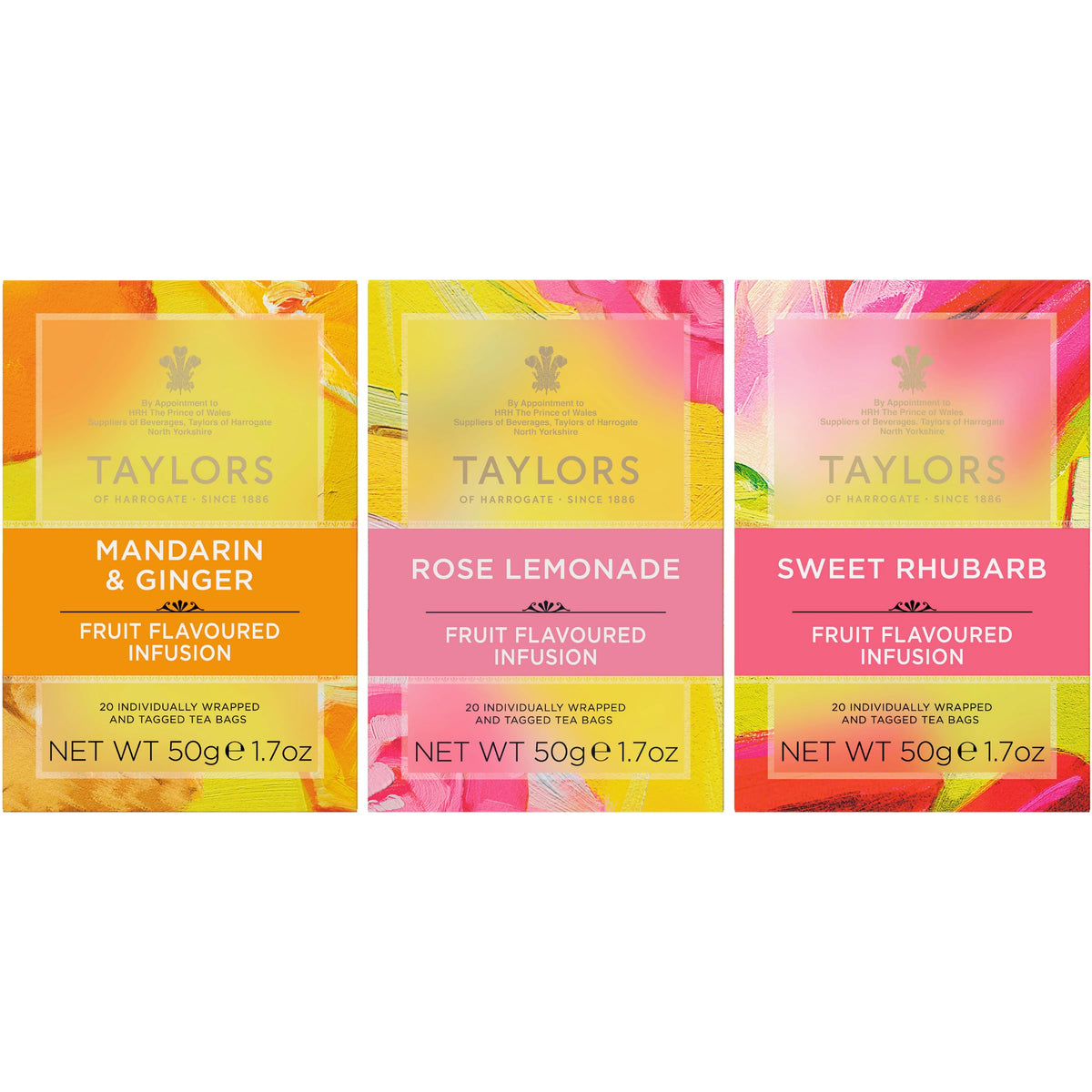 Taylors of Harrogate Mandarin Ginger tea bags for comforting aroma and warm spice