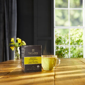 Taylors of Harrogate chamomile tea ready to enjoy hot or iced.