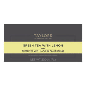Taylors of Harrogate lemon green tea cup ready, ideal for hot or iced moments.