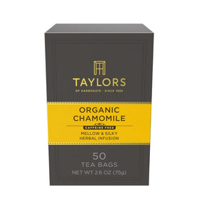 Taylors of Harrogate organic chamomile pillow bags for calming evenings.