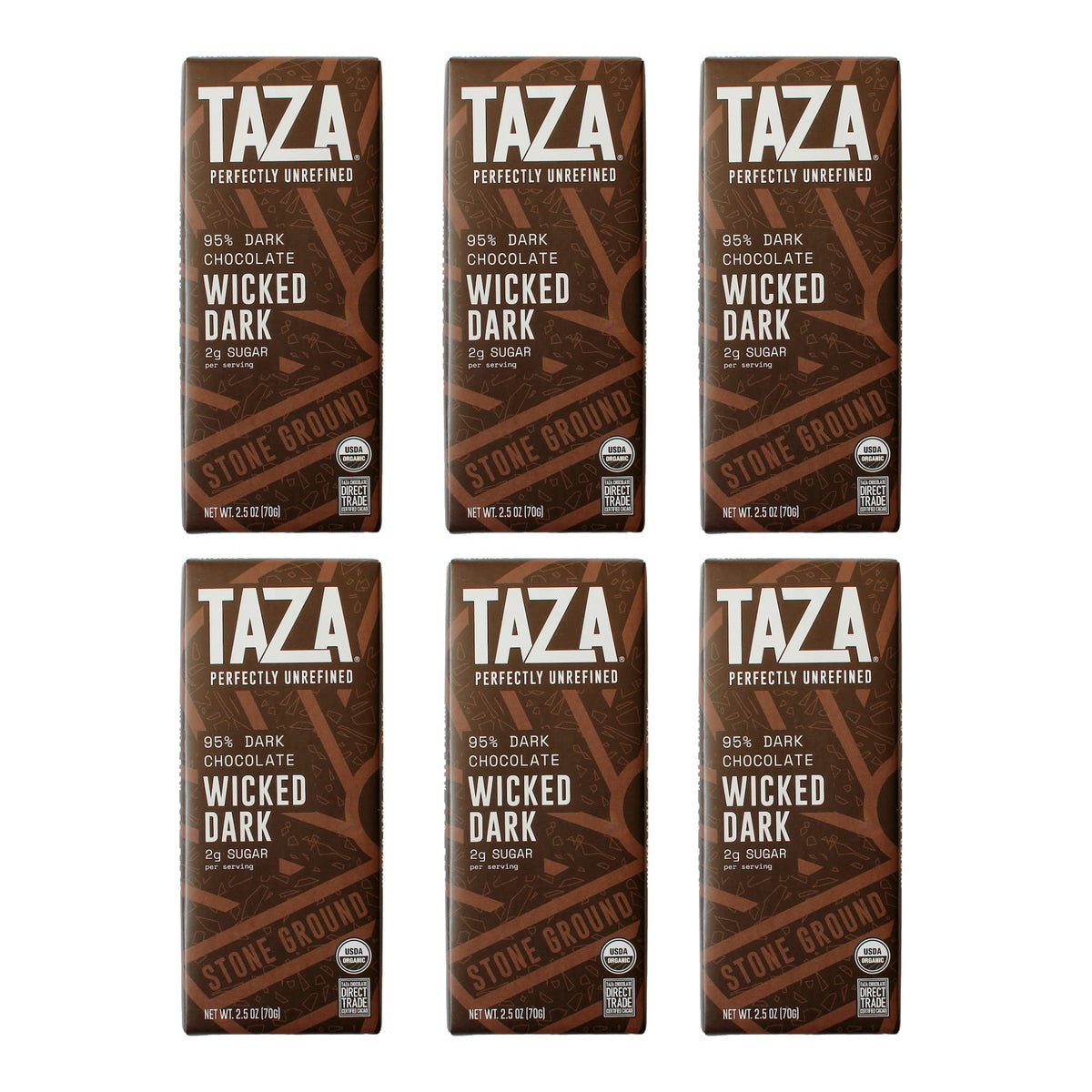 Taza Amaze Bar 95% packaging showcases bold organic chocolate ideal for gifting.