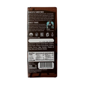 Gift-ready packaging from Taza Chocolate showcases artisan craft.