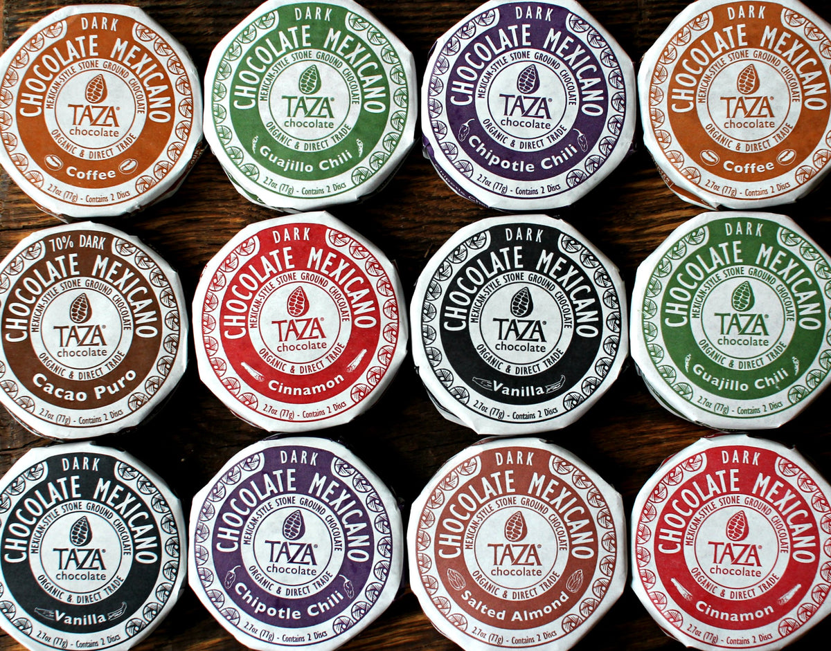 Taza chocolate hot or iced beverage option—rich, inviting aroma