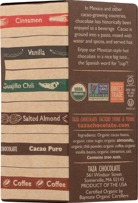 Taza Mexicano Cinnamon disc offers spicy-sweet aroma and bold finish.