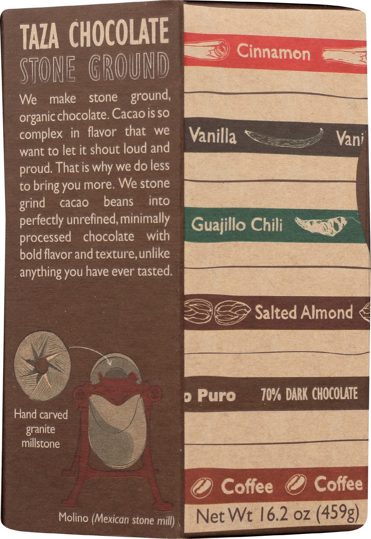 Taza Mexicano Vanilla disc highlights warm, comforting vanilla tones.