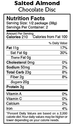 Taza salted almond disc—pack of 12 for shareable vegan indulgence
