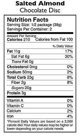Taza salted almond disc—pack of 12 for shareable vegan indulgence