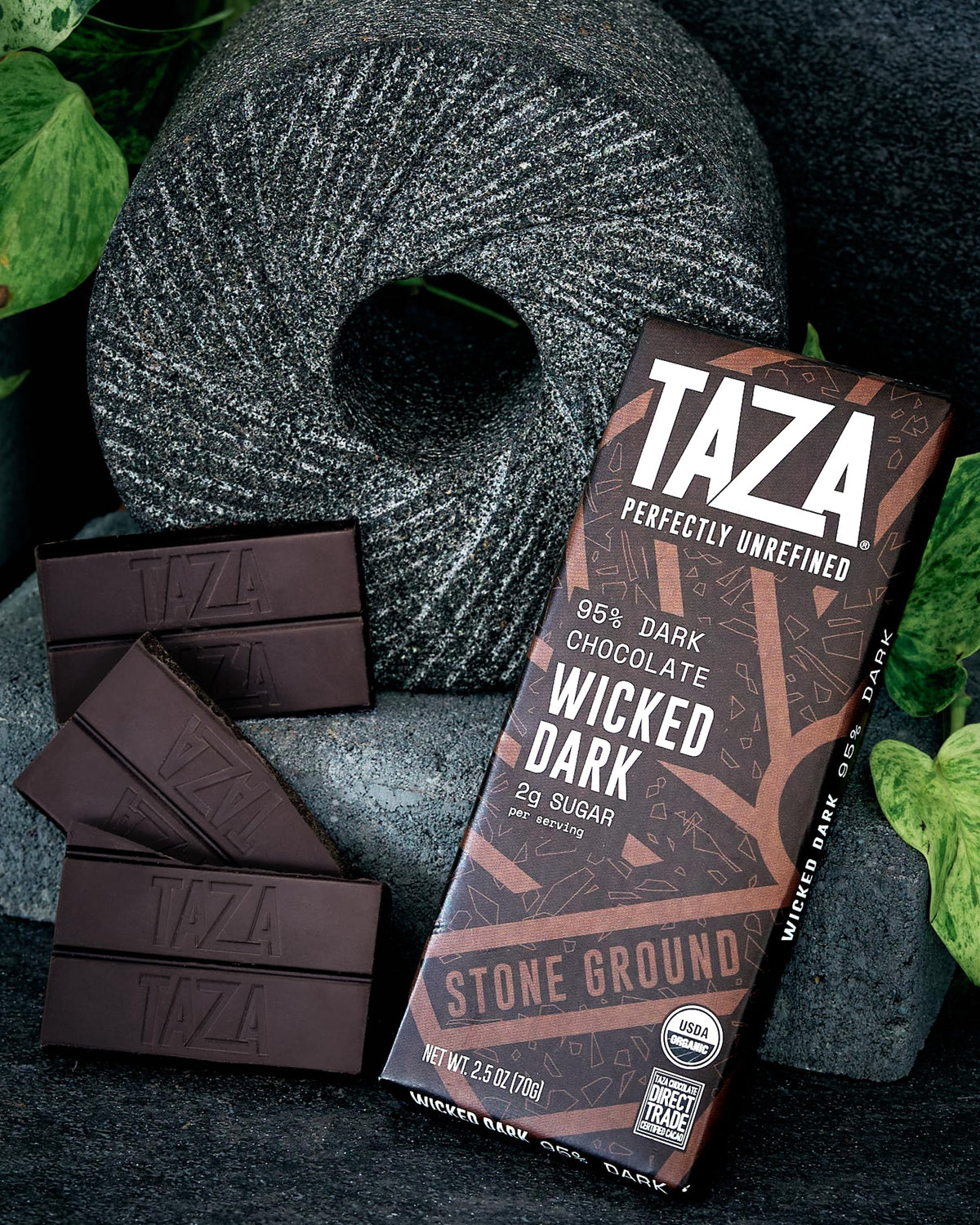 Taza Somerville factory scene emphasizing small-batch chocolate craft.