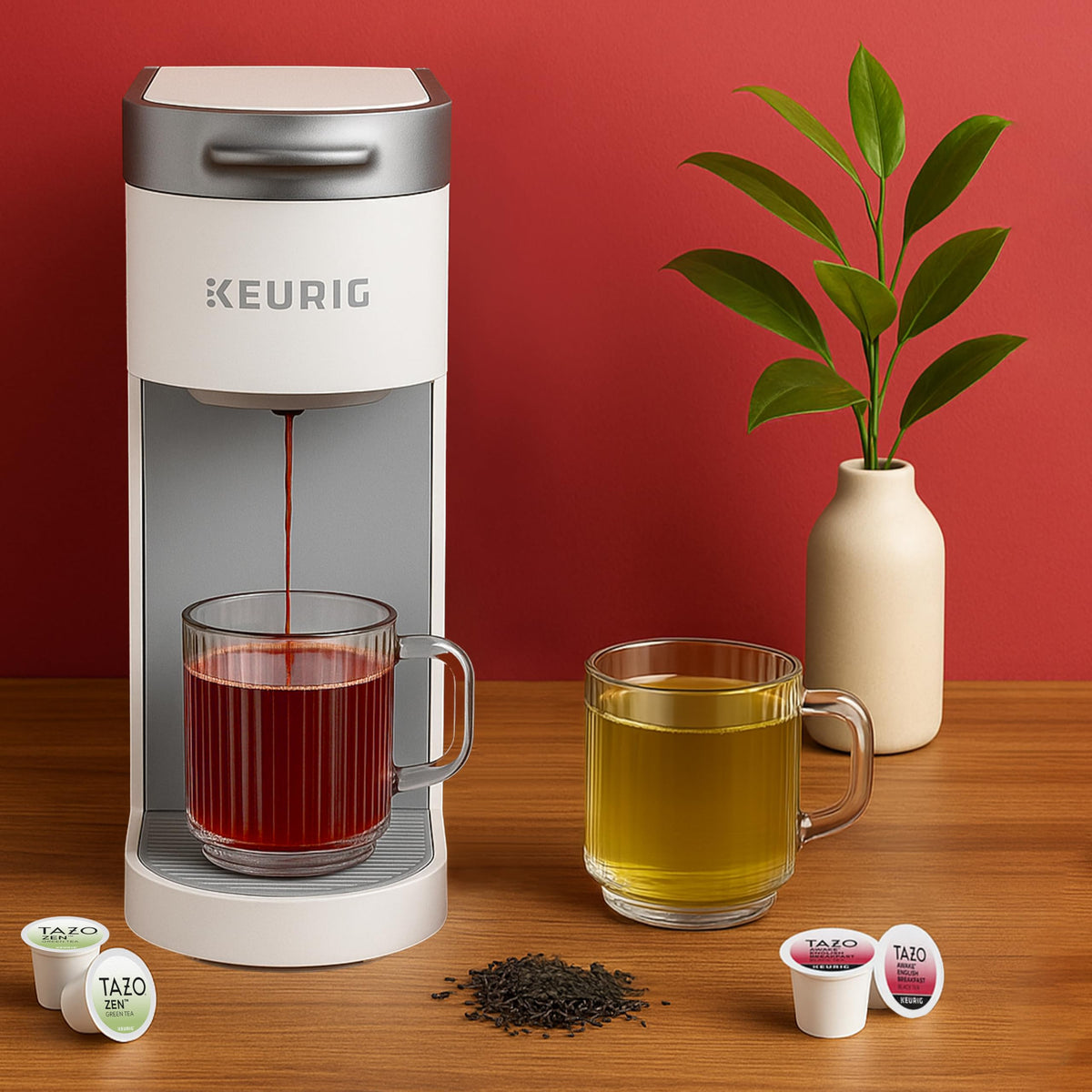 K-Cup brewing in a Keurig with 8 oz setting.