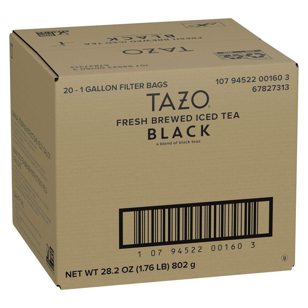 TAZO Fresh Brewed Black Iced Tea bags for bold, convenient batch brewing in restaurants.