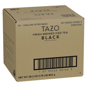 TAZO Fresh Brewed Black Iced Tea bags for bold, convenient batch brewing in restaurants.