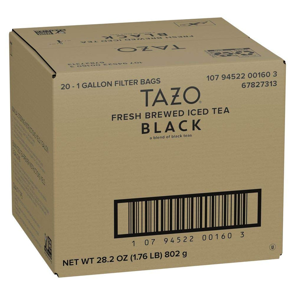 TAZO Fresh Brewed Black Iced Tea bags for bold, convenient batch brewing in restaurants.