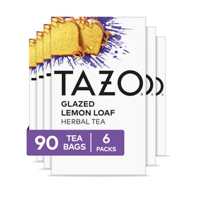 TAZO Glazed Lemon Loaf tea box front showing packaging and flavor cues