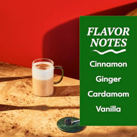 Close-up of the label on TAZO chai concentrate, USDA organic and non-GMO.