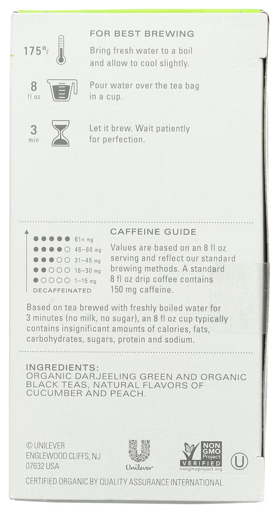 TAZO packaging-label highlights USDA Organic and kosher certifications.