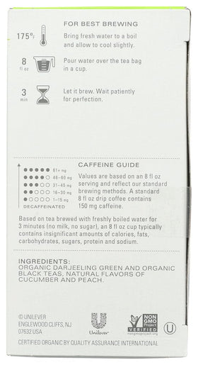 TAZO packaging-label highlights USDA Organic and kosher certifications.