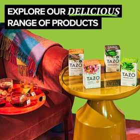 Front packaging of TAZO Organic Zen Green Tea four-box set.