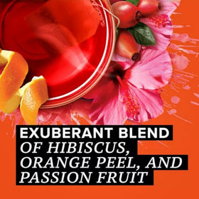 TAZO Passion Herbal Tea blends hibiscus and orange with cinnamon notes