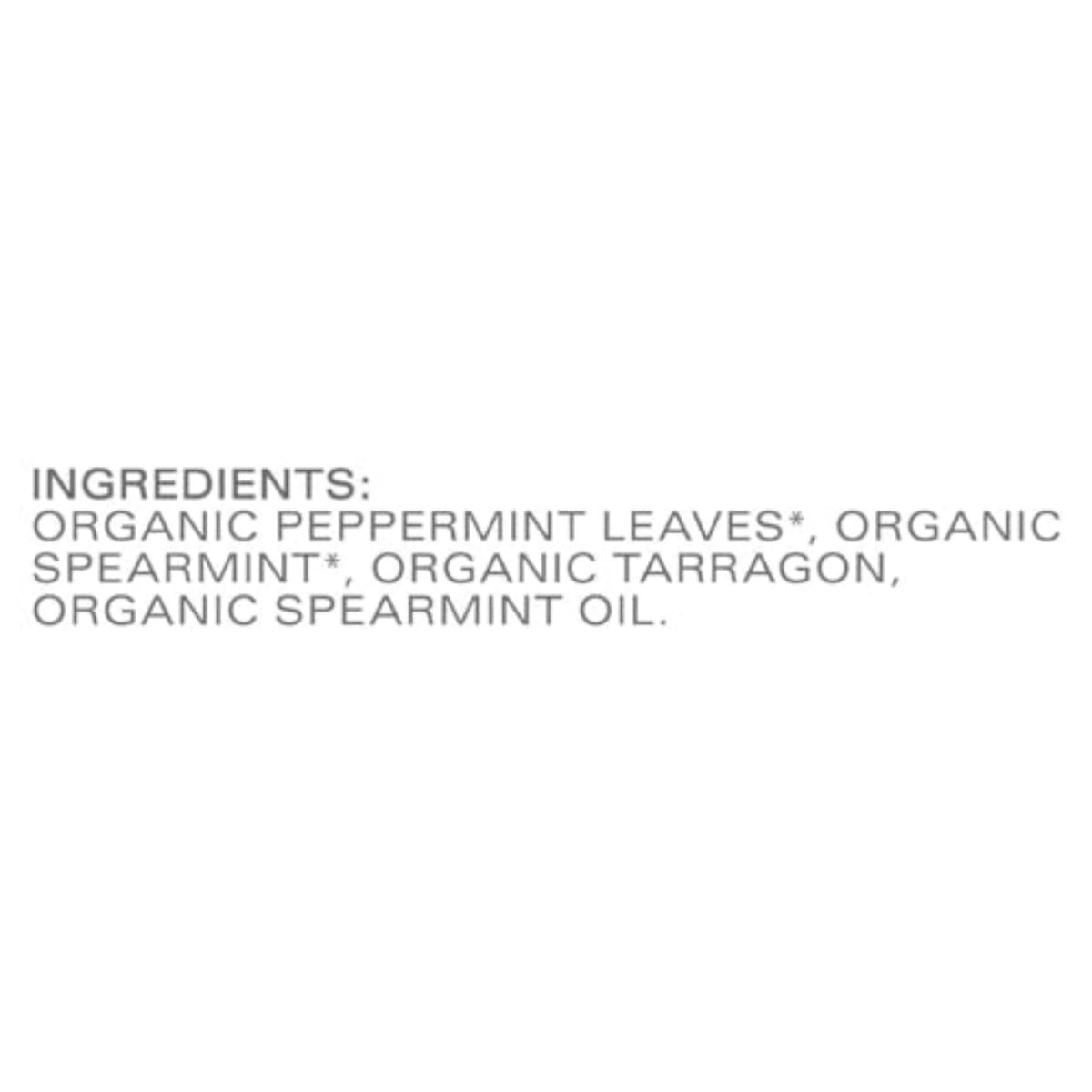 Steeping Tazo Refresh Mint for a soothing, minty cup of herbal tea.