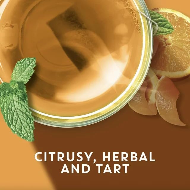 TAZO Wild Sweet Orange iced tea served over ice for a refreshing chill