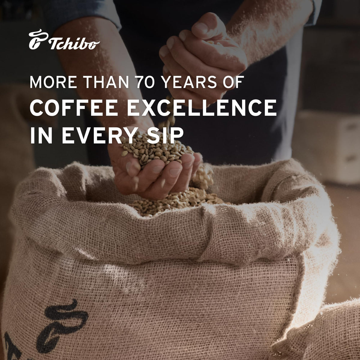 Tchibo Exclusive coffee invites a comforting morning ritual with a rich aroma and body.