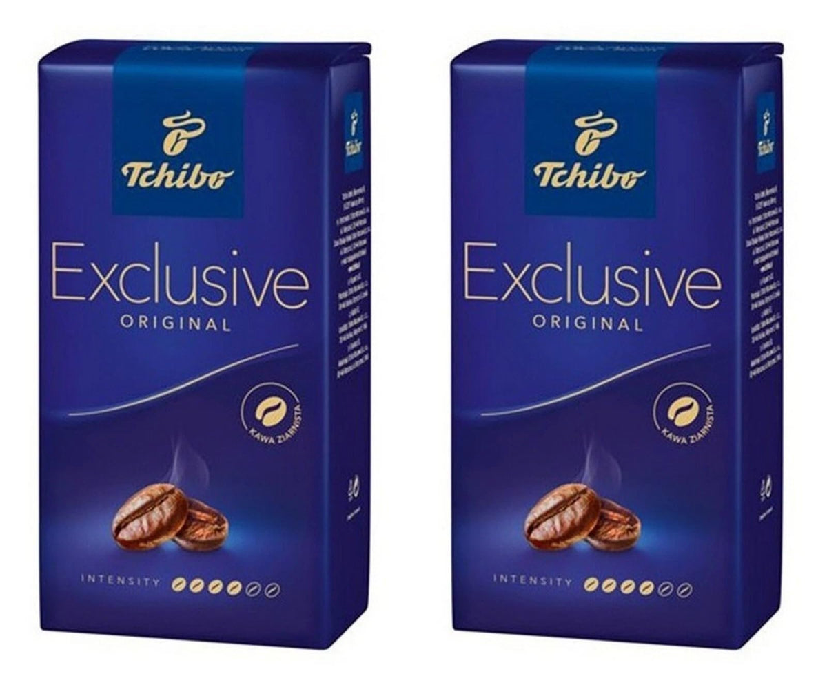Tchibo Exclusive ground coffee beans deliver a balanced everyday brew