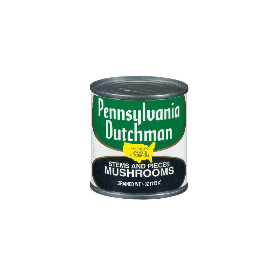 Tcllka mushrooms stems and pieces 4oz pack, front view, ideal versatile pantry staple for quick meals.