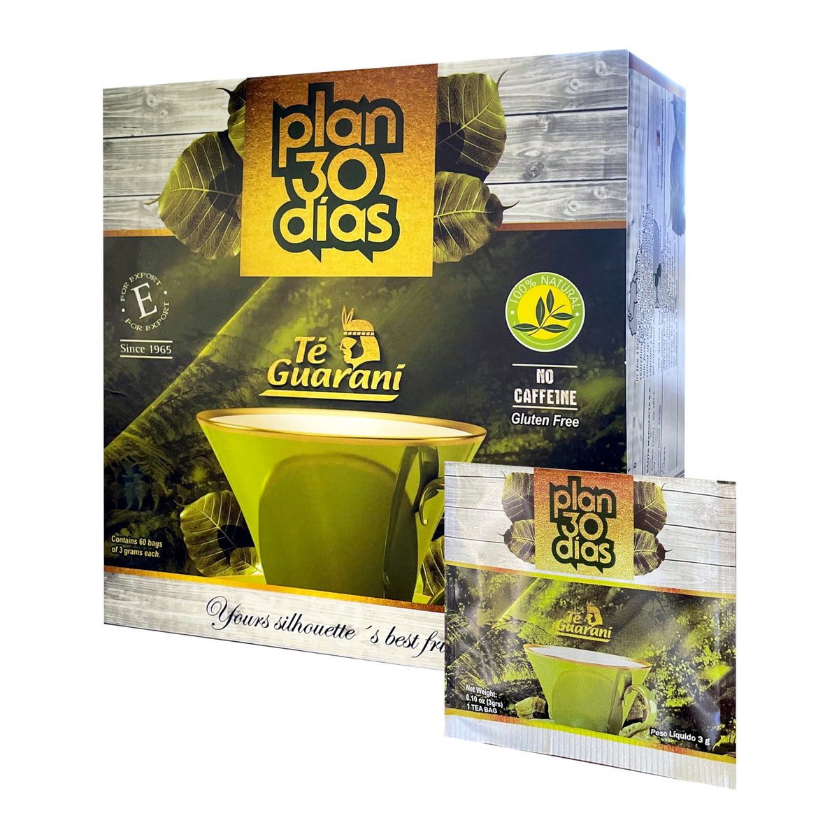 Te Guaraní Plan 30-day tea bags for a convenient daily ritual