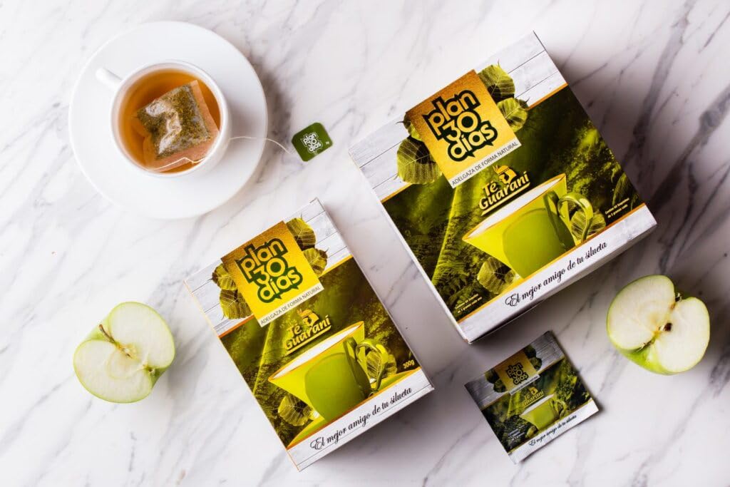 Te Guaraní Plan natural ingredients showcase pure yerba mate leaves