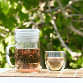 Tea & Trumpets loose-leaf brewing provides control over strength and cup character.
