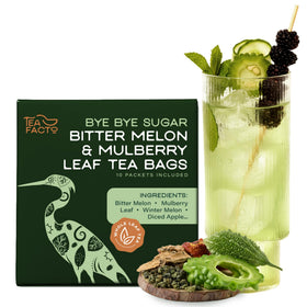 Tea Facto Bye Bye Sugar tea bag box ready for daily ritual
