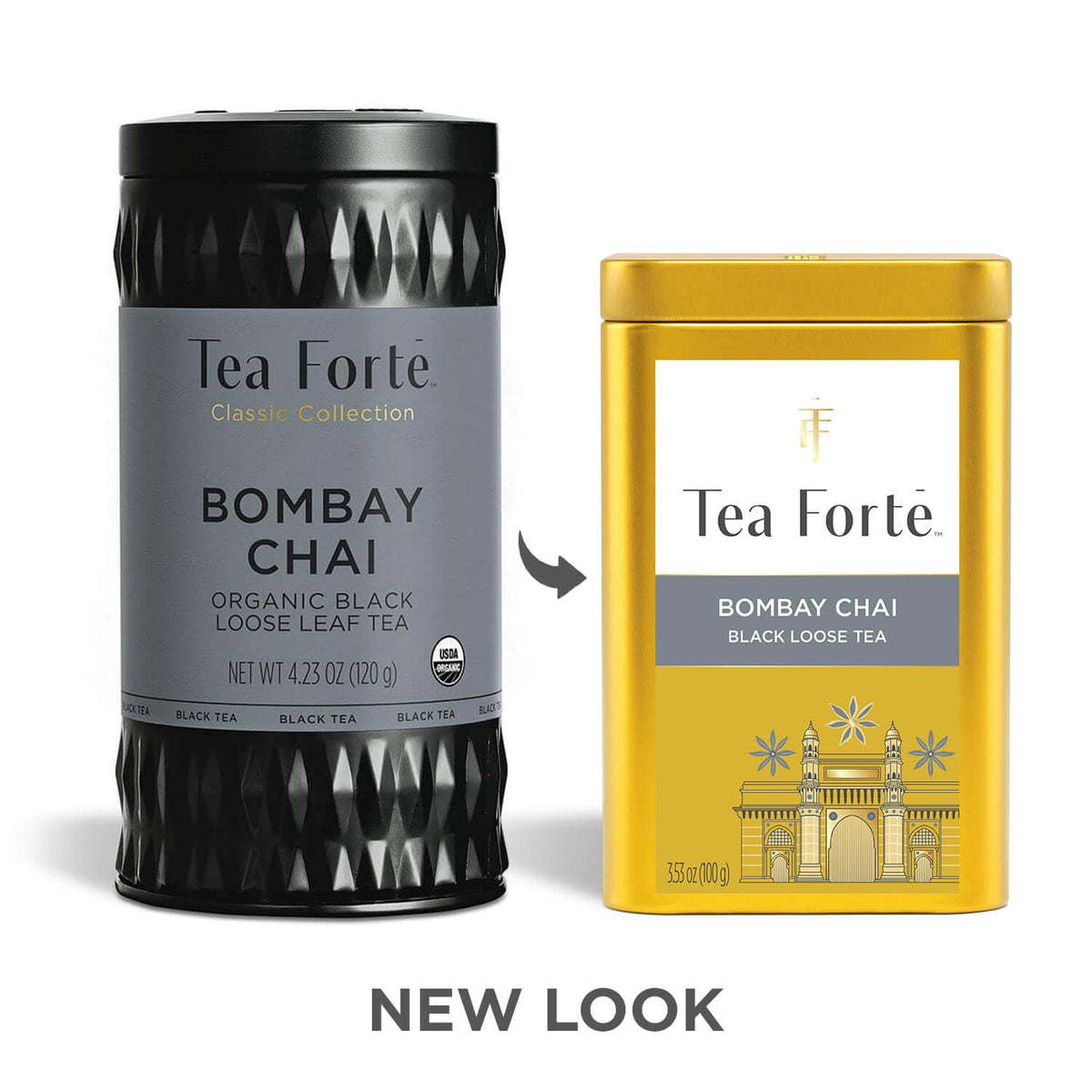 Tea Forte Bombay Chai spice blend with aromatic cardamom, cloves, and cinnamon