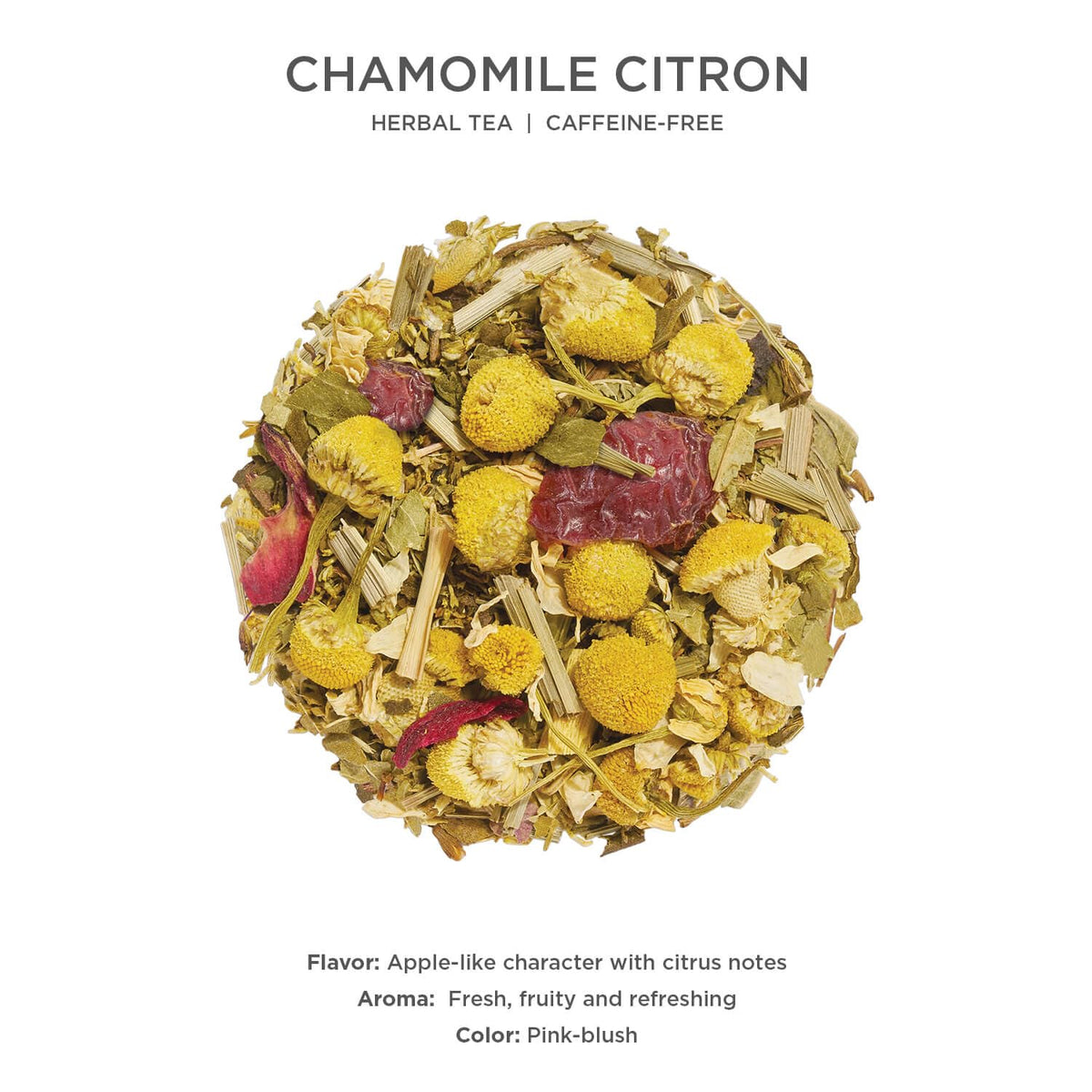 Tea Forte Chamomile Citron pyramid infuser close-up showcasing premium design