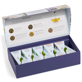 Tea Forte Demoiselle box interior showing elegant packaging
