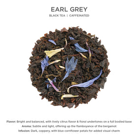 Bergamot and citrus aroma from the canister invites a soothing afternoon ritual.