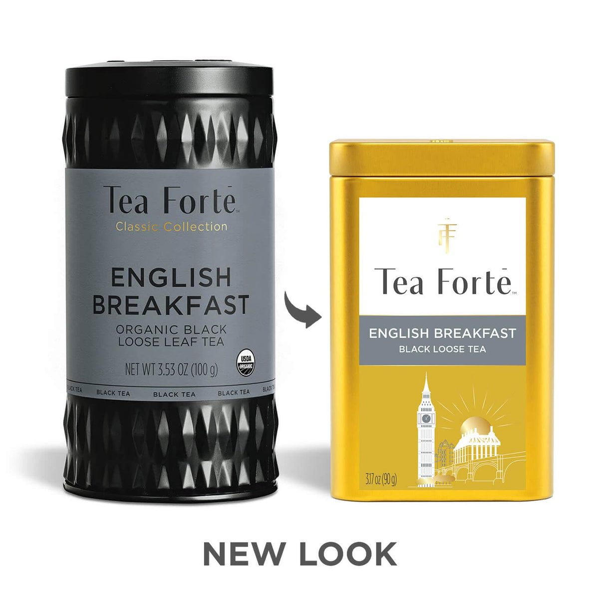 Tea Forte canister artwork detail highlighting unique design inspired by the blend