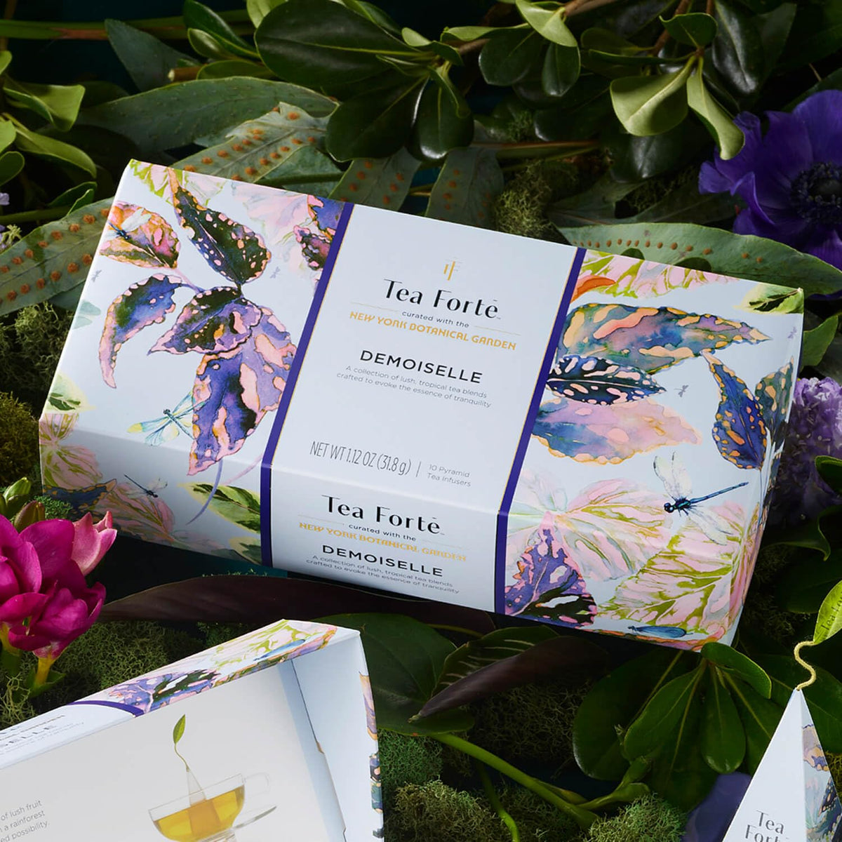 Tea Forte Ginger Lemongrass tea with zesty spice and aroma