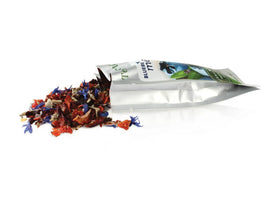 Tea Forte packaging close-up signals premium design and quality.