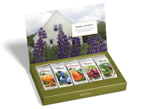 Tea Forte Herbal Retreat single-steep sachets ready for quick, flavorful brews.