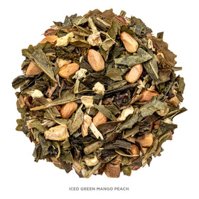 Tea Forte ingredients display with green tea and peppermint aroma