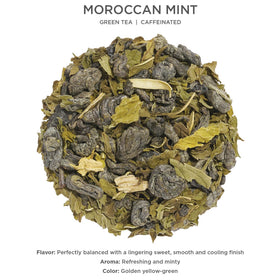 Tea Forte Moroccan Mint infuser-ready tea image for quick, convenient steeping at home.
