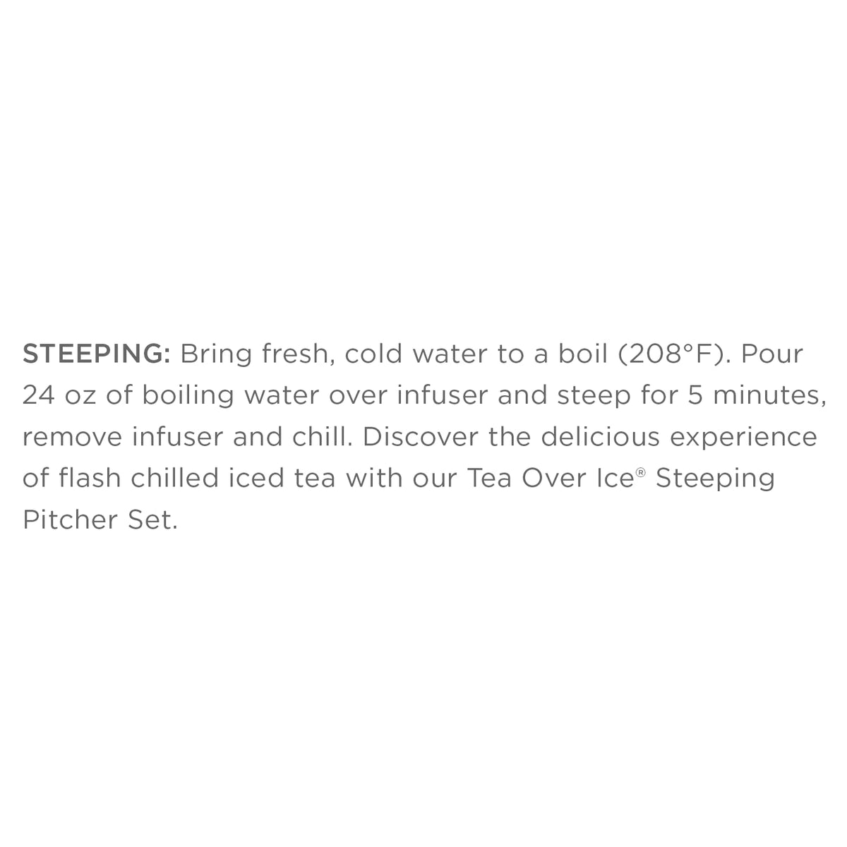 Tea Forte pyramid infuser steeping to produce a bold 24-ounce iced tea