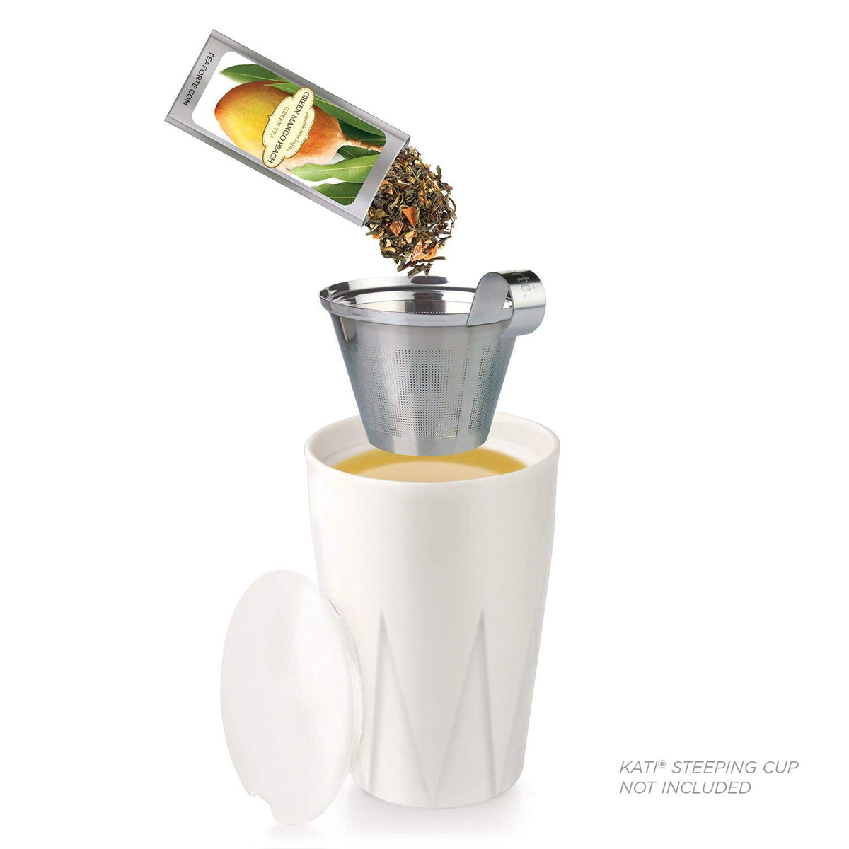 Tea Forte Lemon Sorbetti Single Steeps pouch adds citrus brightness to tea.