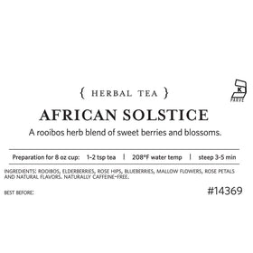 Tea Forte steeping guide showing optimal 208°F, 5-7 minute brew.