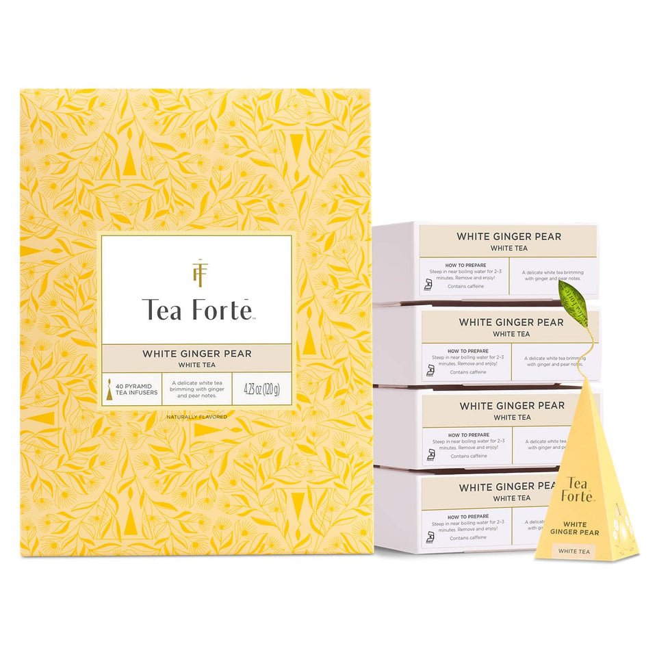 Tea Forte White Ginger Pear event box image for gifting and events.