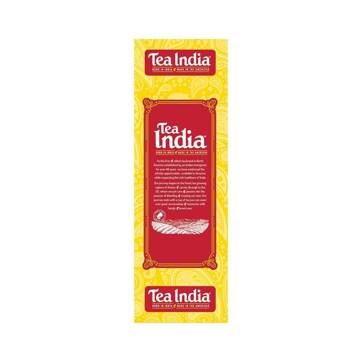Tea India Assam black tea in a steaming cup, ideal for bold breakfast chai.